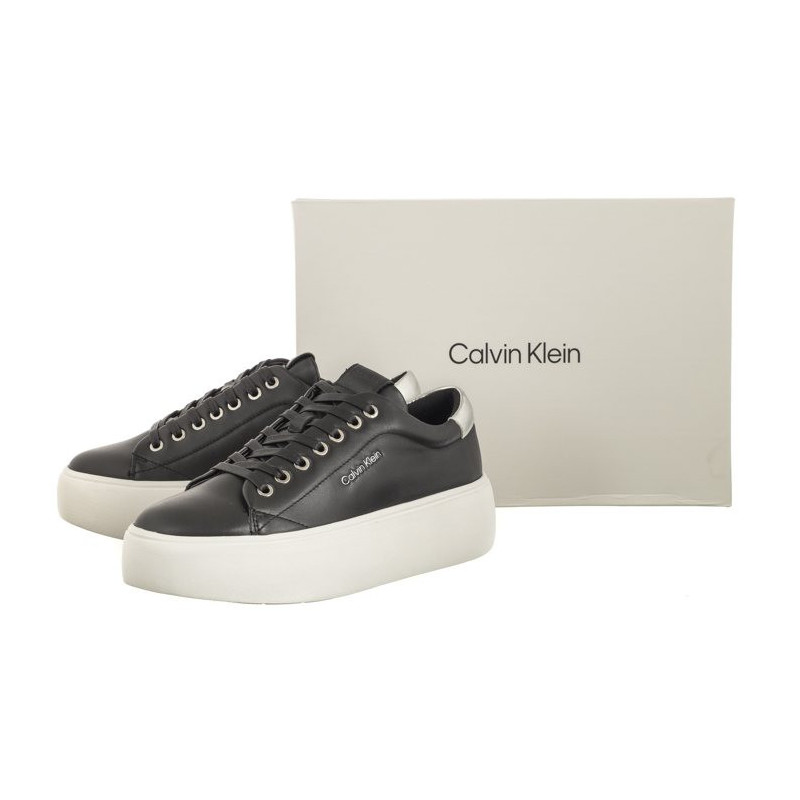 Calvin Klein Bubble Cupsole Lace Up Black/Silver HW0HW01861 0GN (CK414-a) sporta apavi