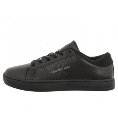 Calvin Klein Classic Cupsole Low Ml Lth Triple Black YM0YM00864 0GT (CK418-a) sporta apavi