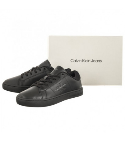 Calvin Klein Classic Cupsole Low Ml Lth Triple Black YM0YM00864 0GT (CK418-a) sporta apavi