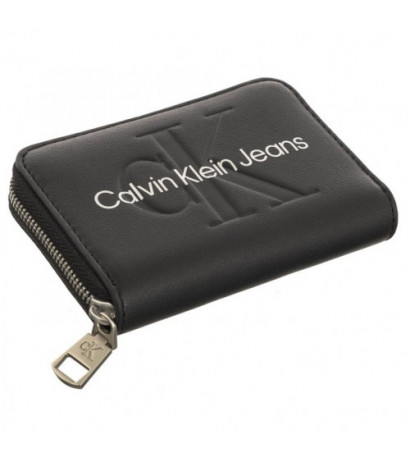 Calvin Klein Sculpted Med Zip Around Mono Black/Matallic Logo K60K607229 0GL (CK121-d) käekott