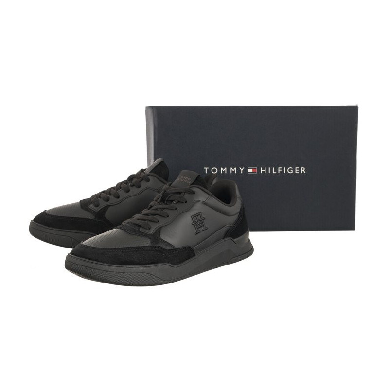 Tommy Hilfiger Elevated Cupsole Lth Mix Black FM0FM04929 BDS (TH973-a) sportiniai bateliai