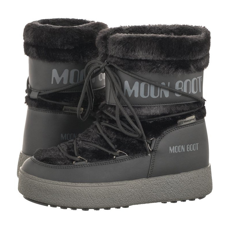 Moon Boot MB Ltrack Faux Fur WP Black 24501300001 (MB63-a) kingad