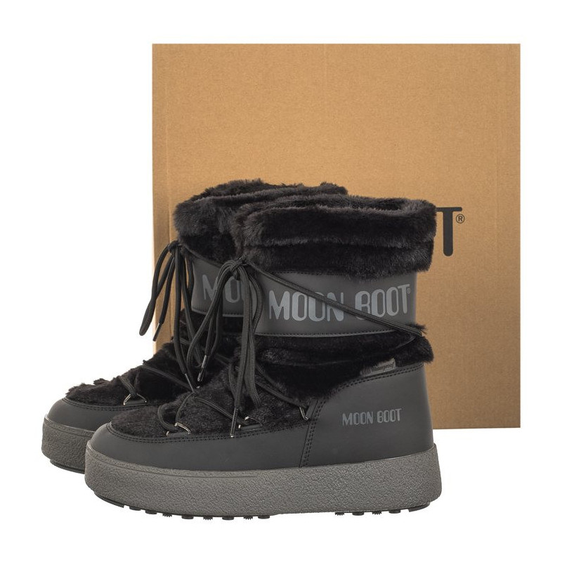 Moon Boot MB Ltrack Faux Fur WP Black 24501300001 (MB63-a) kingad