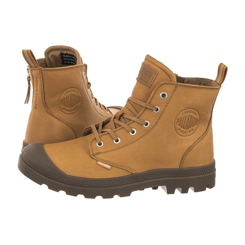 Palladium Pampa Zip Lth Ess Dear Brown 76888-252-M (PA64-d) zābaki