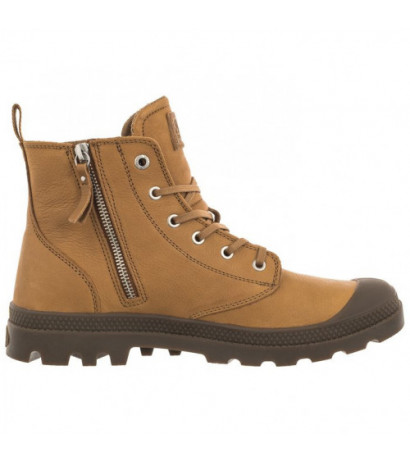 Palladium Pampa Zip Lth Ess Dear Brown 76888-252-M (PA64-d) batai