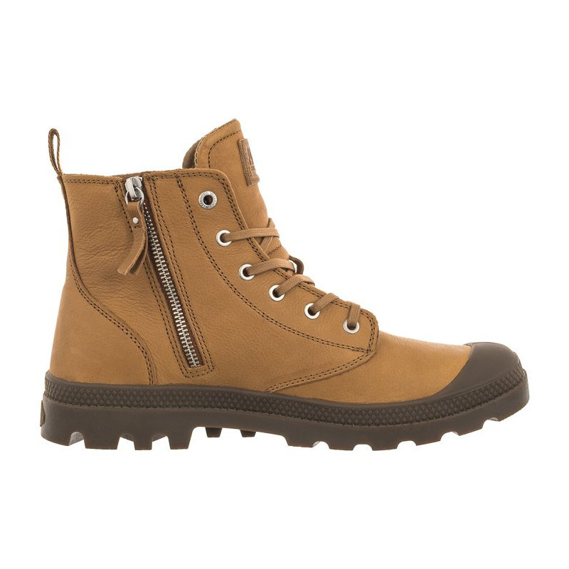 Palladium Pampa Zip Lth Ess Dear Brown 76888-252-M (PA64-d) batai