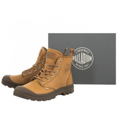 Palladium Pampa Zip Lth Ess Dear Brown 76888-252-M (PA64-d) batai