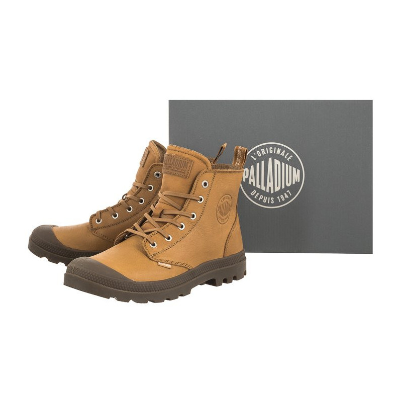 Palladium Pampa Zip Lth Ess Dear Brown 76888-252-M (PA64-d) batai