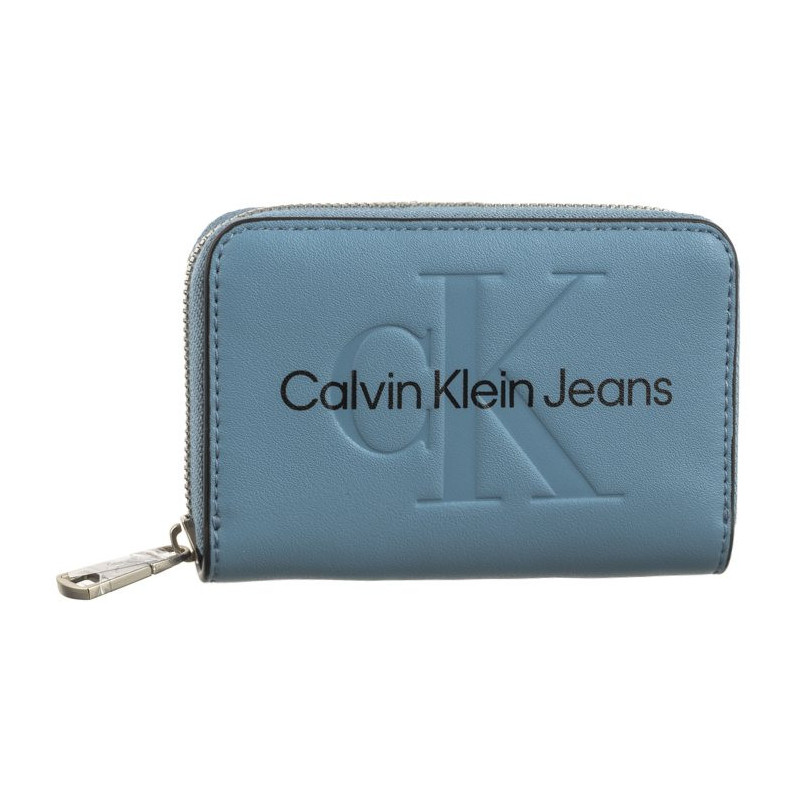 Calvin Klein Sculpted Med Zip Around Mono Blue Shadow Logo K60K607229 CEZ (CK121-e) rankinė