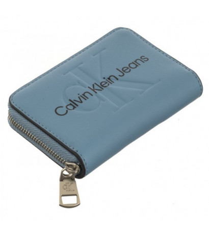 Calvin Klein Sculpted Med Zip Around Mono Blue Shadow Logo K60K607229 CEZ (CK121-e) rankinė