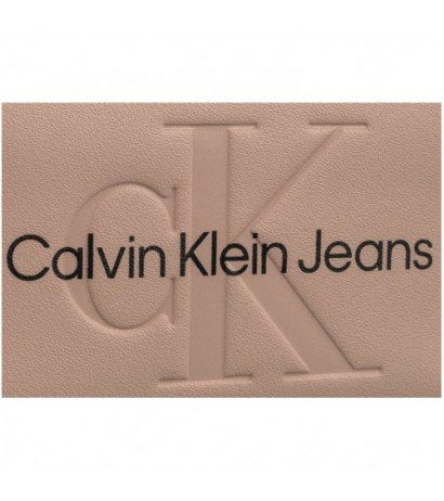 Calvin Klein Sculpted Med Zip Around Mono Pale Conch Logo K60K607229 TFT (CK121-f) käekott