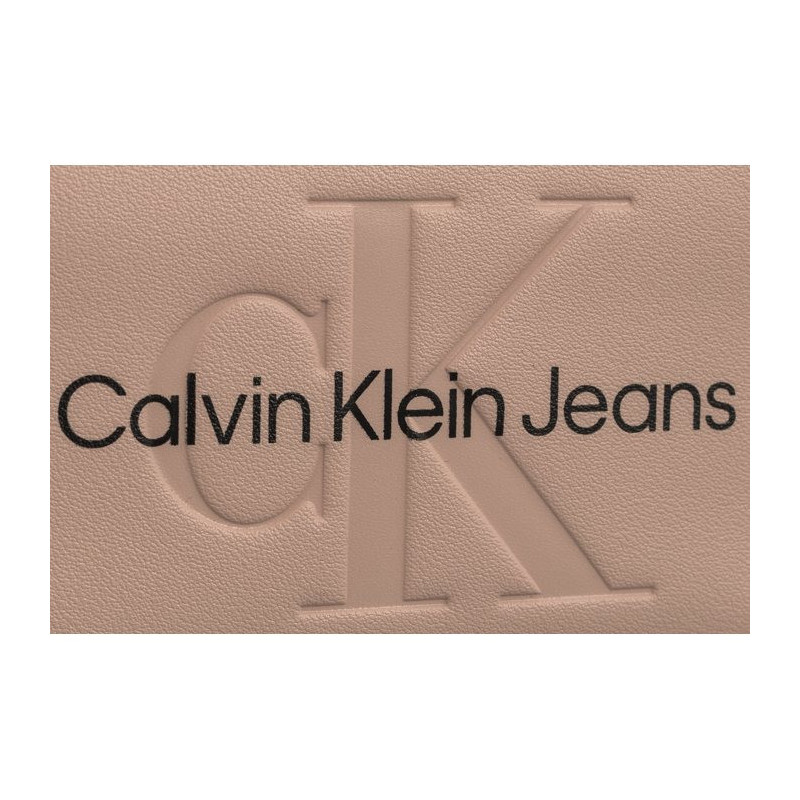 Calvin Klein Sculpted Med Zip Around Mono Pale Conch Logo K60K607229 TFT (CK121-f) käekott