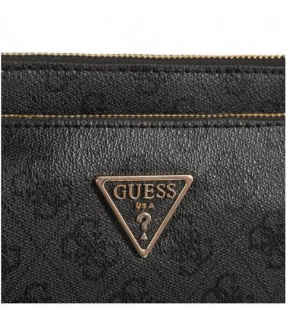 Guess Noelle Dbl Pouch Crossbody HWBG78 79710 Coal Logo (GU515-b) handbag