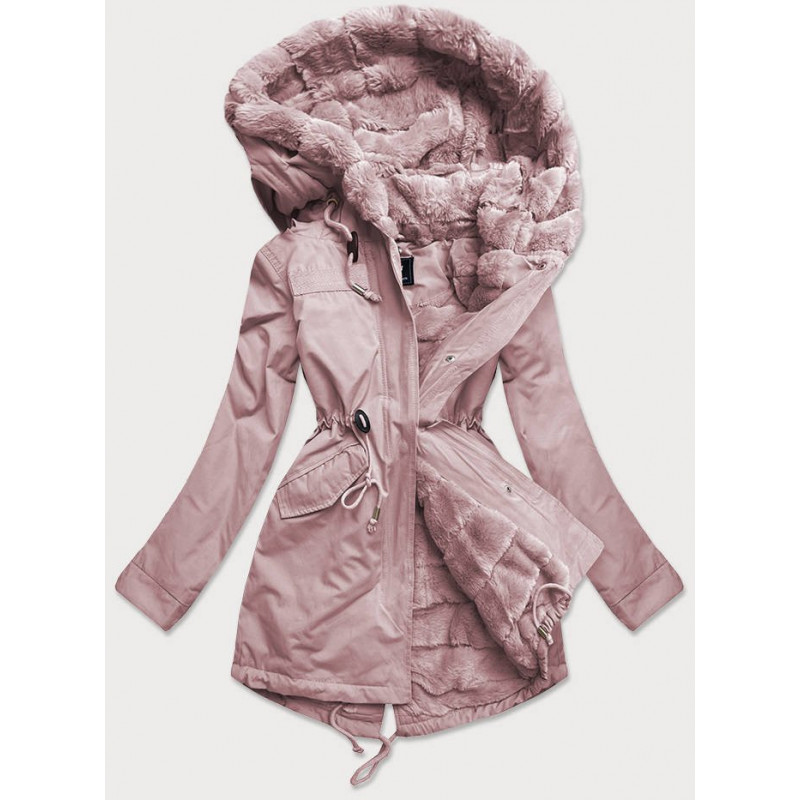 WARM TRANSITION PARKA POWDER PINK (W806) striukė