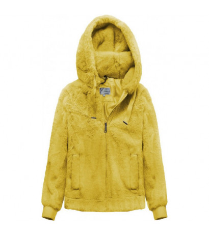 PLUSH JACKET WITH HOOD YELLOW (2019) striukė