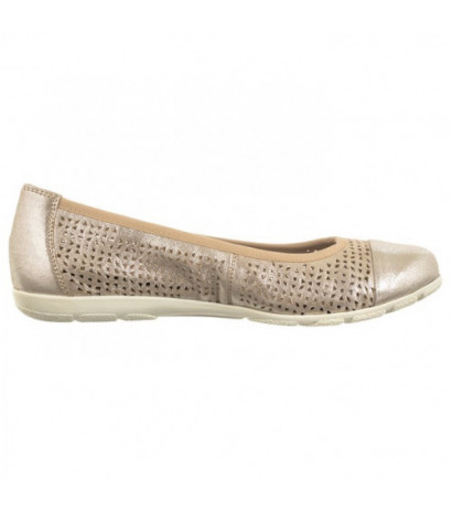 Caprice Beżowe 9-22151-42 341 Taupe Metallic (CP400-a) baleriinid