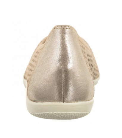 Caprice Beżowe 9-22151-42 341 Taupe Metallic (CP400-a) ballerinas