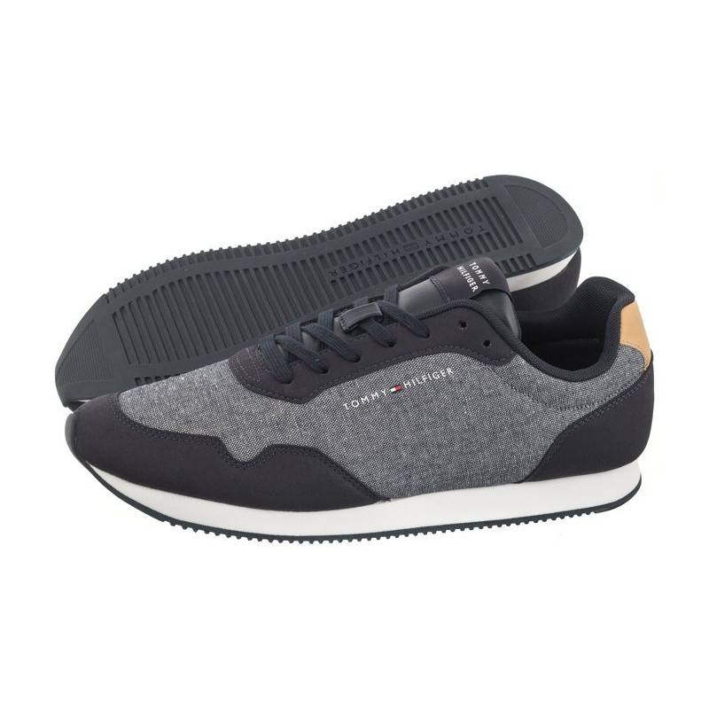 Tommy Hilfiger Lo Runner Mix Chambray Desert Sky FM0FM05070 DW5 (TH1024-a) sportiniai bateliai