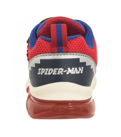 Geox J Ciberdron F - Mesh+Print. Marvel Spiderman Lights Navy/Red J45LBF 014CE C0735 (GE151-a) sporta apavi