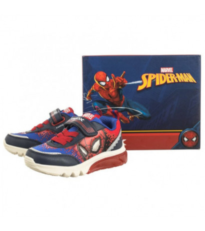 Geox J Ciberdron F - Mesh+Print. Marvel Spiderman Lights Navy/Red J45LBF 014CE C0735 (GE151-a) spordijalatsid