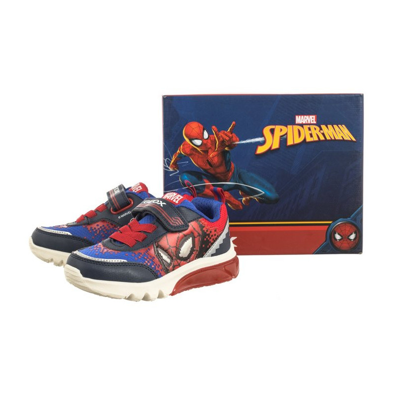 Geox J Ciberdron F - Mesh+Print. Marvel Spiderman Lights Navy/Red J45LBF 014CE C0735 (GE151-a) spordijalatsid