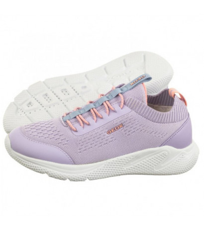 Geox J Sprintye G.B - Knitt.Text. Lilac/Lt Coral J25FWB 0006K C8R7Q (GE155-a) sportiniai bateliai