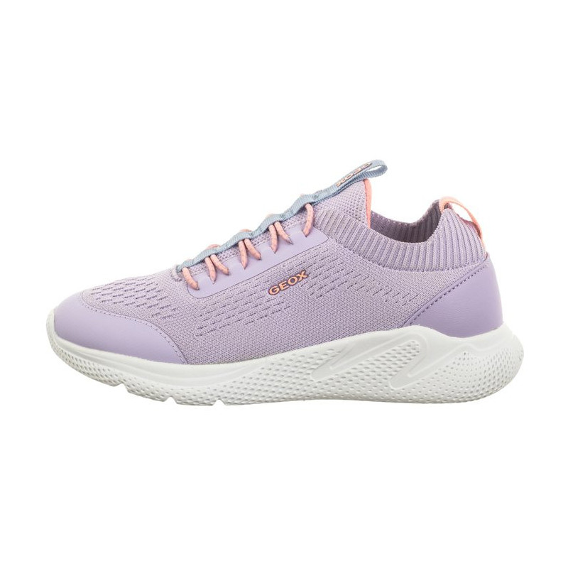 Geox J Sprintye G.B - Knitt.Text. Lilac/Lt Coral J25FWB 0006K C8R7Q (GE155-a) sporta apavi