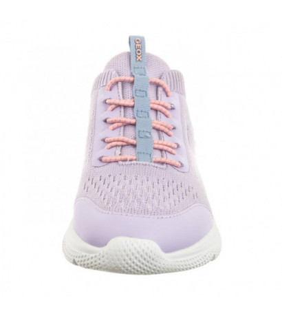 Geox J Sprintye G.B - Knitt.Text. Lilac/Lt Coral J25FWB 0006K C8R7Q (GE155-a) sporta apavi