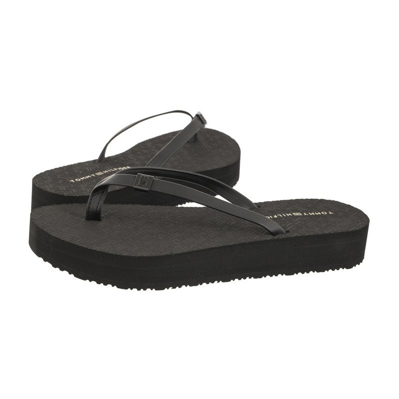 Tommy Hilfiger Monogram Beach Sandal Black FW0FW07854 BDS (TH1031-a) apavi