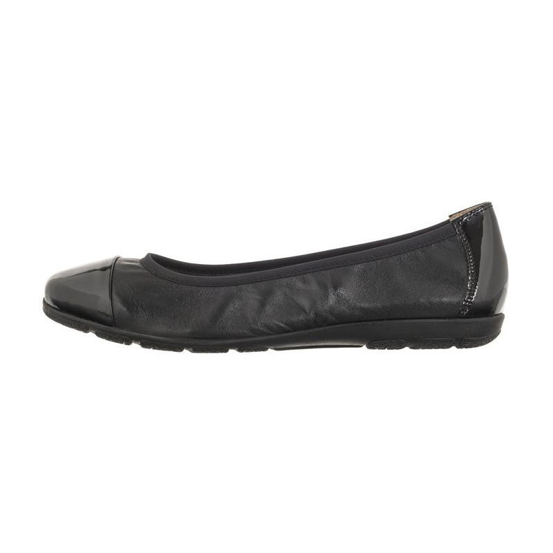 Caprice Czarne 9-22152-42 019 Black Comb (CP395-b) ballerinas