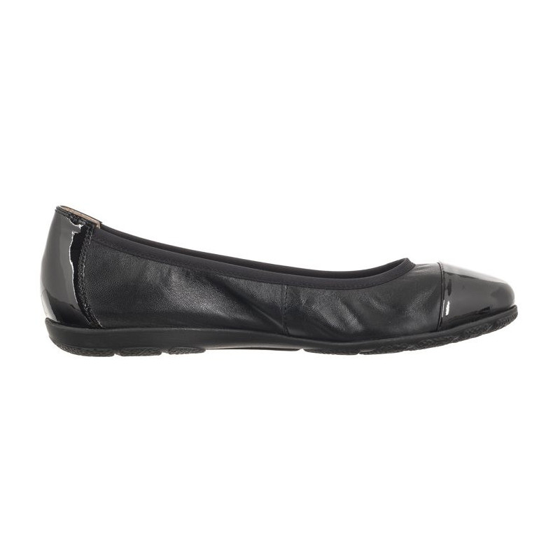 Caprice Czarne 9-22152-42 019 Black Comb (CP395-b) ballerinas