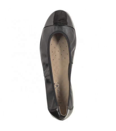 Caprice Czarne 9-22152-42 019 Black Comb (CP395-b) ballerinas