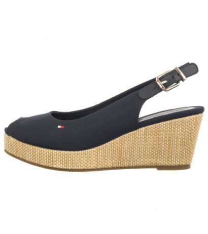 Tommy Hilfiger Iconic Elba Sling Back Wedge FW0FW04788 DW6 Space Blue (TH122-e) kurpes