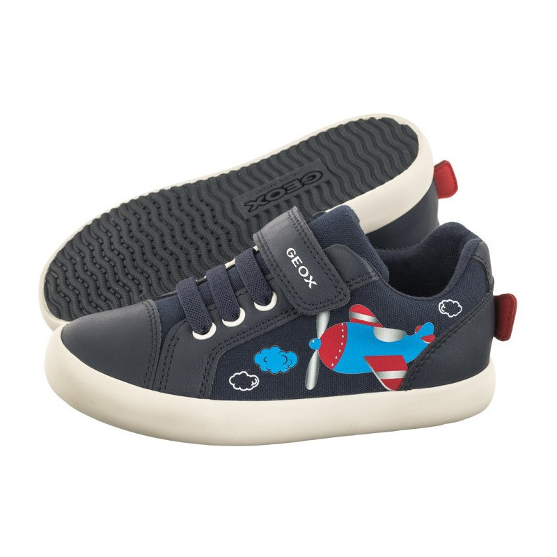 Geox B Gisli B.C - Canvas + Geobuck Navy/Red B451NC 01054 C0735 (GE141-a) spordijalatsid