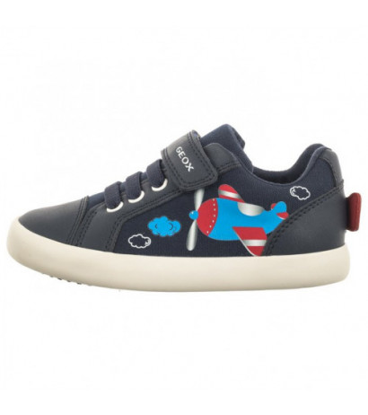 Geox B Gisli B.C - Canvas + Geobuck Navy/Red B451NC 01054 C0735 (GE141-a) sporta apavi