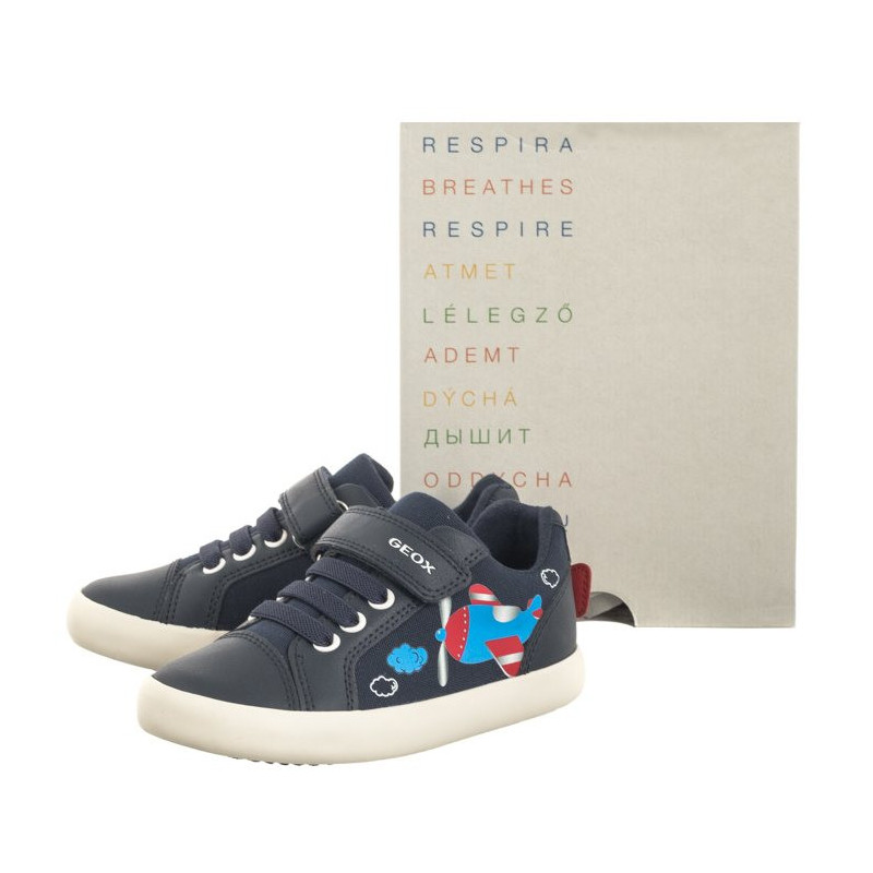 Geox B Gisli B.C - Canvas + Geobuck Navy/Red B451NC 01054 C0735 (GE141-a) spordijalatsid