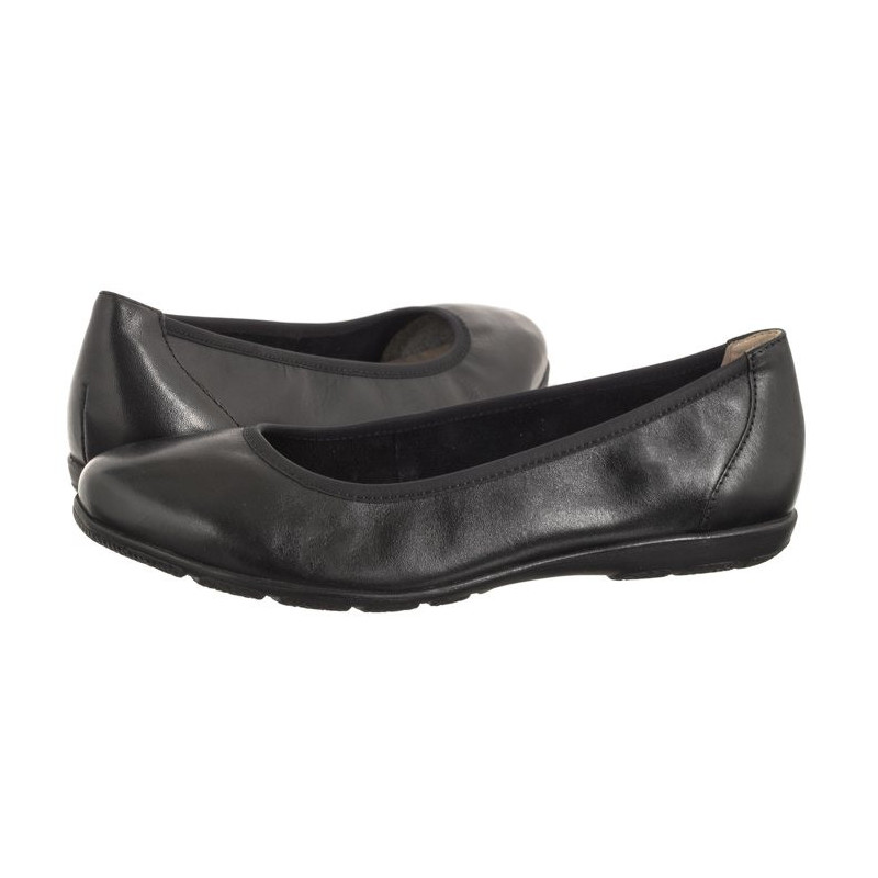 Caprice Czarne 9-22150-42 022 Black Nappa (CP398-a) balerīnas