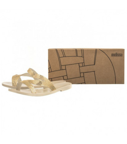 Melissa Siena Slide AD 33989/AS885 Beige/Gold (ML290-a) Moteriški batai/šlepetės