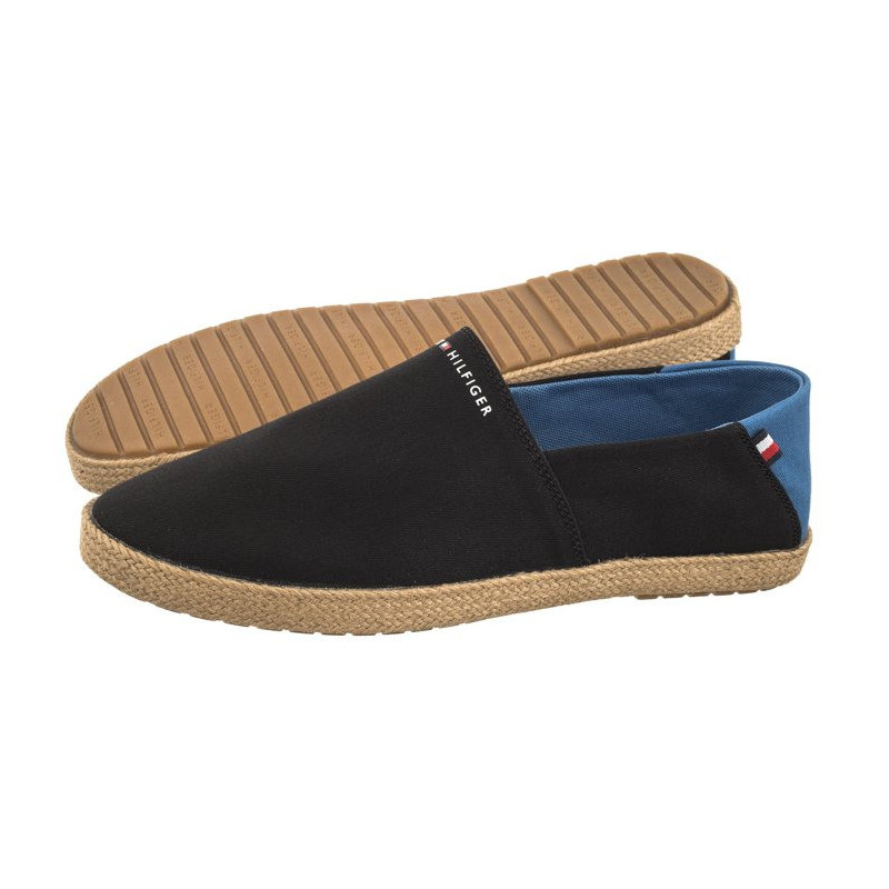 Tommy Hilfiger Hilfiger Espadrille Core Textile Black FM0FM04981 BDS (TH1015-a) čības