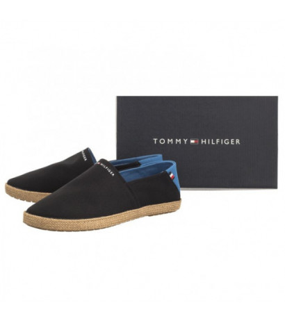 Tommy Hilfiger Hilfiger Espadrille Core Textile Black FM0FM04981 BDS (TH1015-a) čības