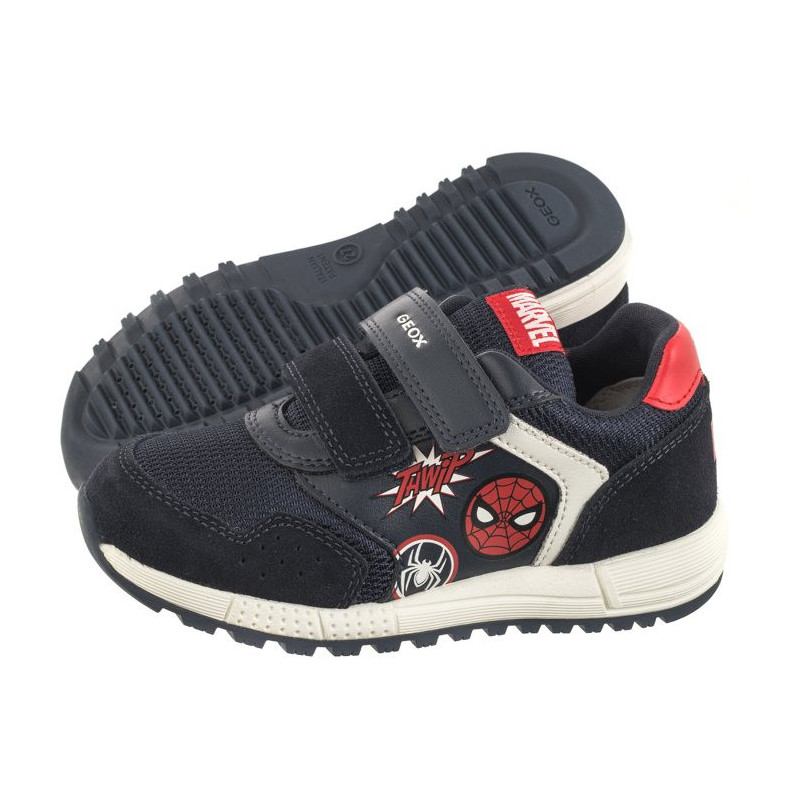 Geox B Alben B.B - Suede+Nylon Navy/Red B453CB 022FU C0735 (GE154-a) sporta apavi