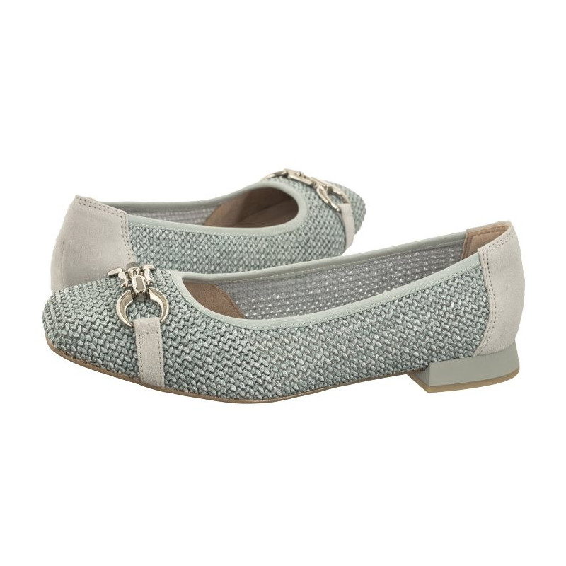 Caprice Niebieskie 9-22503-42 829 LT. Blue Comb (CP396-a) ballerinas