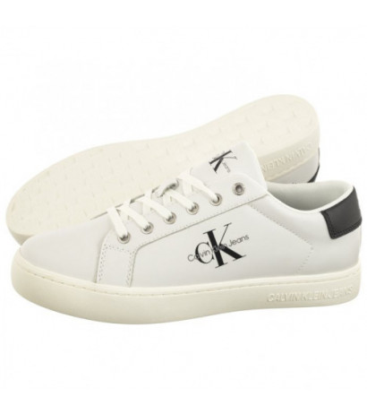 Calvin Klein Classic Cupsole Laceup Low Lth Bright White YM0YM00491 YAF (CK363-b) spordijalatsid