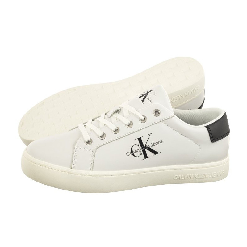 Calvin Klein Classic Cupsole Laceup Low Lth Bright White YM0YM00491 YAF (CK363-b) spordijalatsid