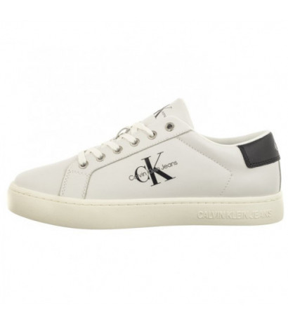 Calvin Klein Classic Cupsole Laceup Low Lth Bright White YM0YM00491 YAF (CK363-b) sporta apavi