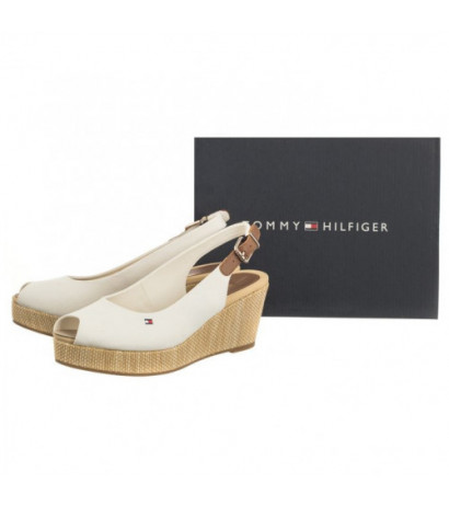 Tommy Hilfiger Iconic Elba Sling Back Wedge FW0FW04788 YBL Ecru (TH122-f) kurpes