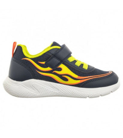 Geox J Sprintye B.B - Mesh+Geobuck Navy/Lime J45GBB 01454 C0749 (GE145-a) sporta apavi