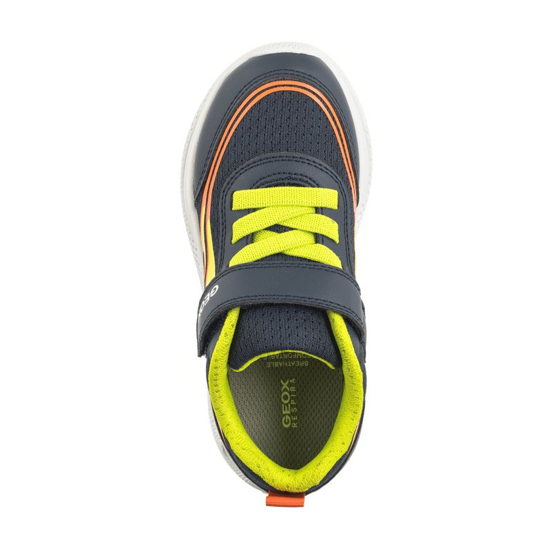 Geox J Sprintye B.B - Mesh+Geobuck Navy/Lime J45GBB 01454 C0749 (GE145-a) sporta apavi