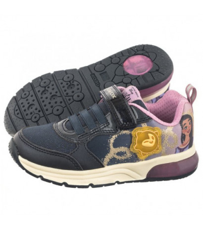 Geox J Spaceclub G.A - Pr Te+Pe.Gbk Navy/Lavender J458VA 0ANAJ CF48Q (GE149-a) sports shoes