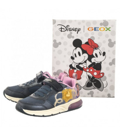 Geox J Spaceclub G.A - Pr Te+Pe.Gbk Navy/Lavender J458VA 0ANAJ CF48Q (GE149-a) sports shoes